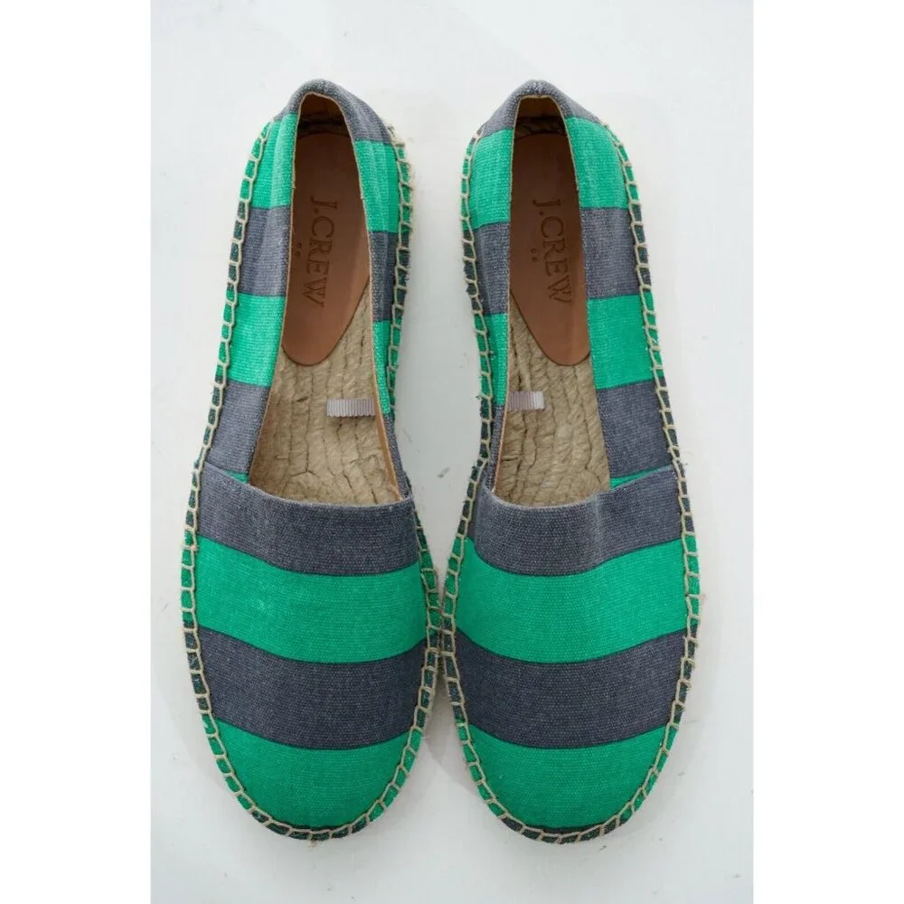 NWOB J Crew Striped Flats Women's Sz 8 Shoes